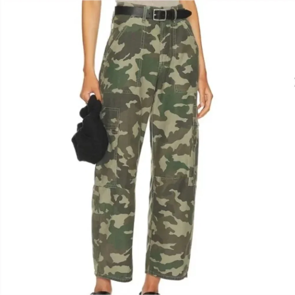 Citizens of Humanity Marcelle Low Slung Easy Cargo in Camo 28 - Picture 1 of 11